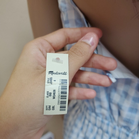 New Madewell Picnic Checkered Dress - Picture 6 of 6